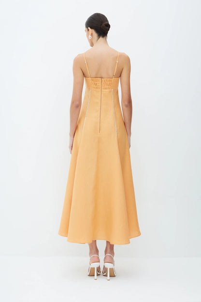 VESTIDO MIDI CORTE IMPERIO