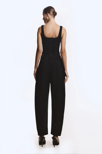 CALCA BAGGY ESTRUCTURADO NEGRO