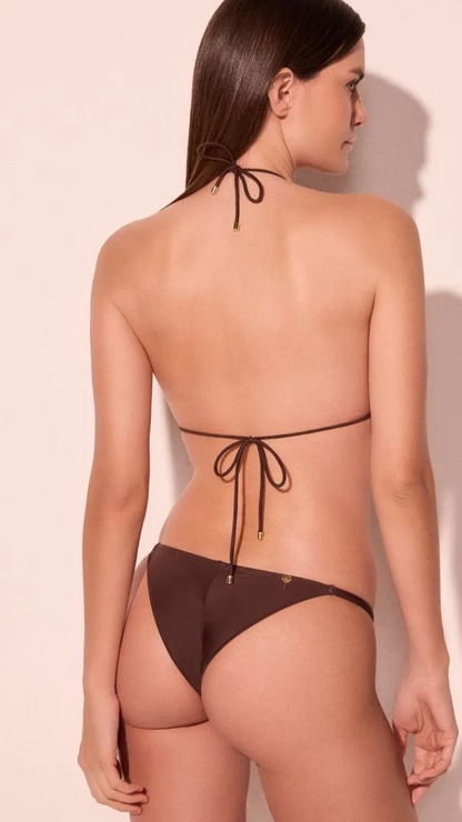 BIKINI REBITES MARRÓN