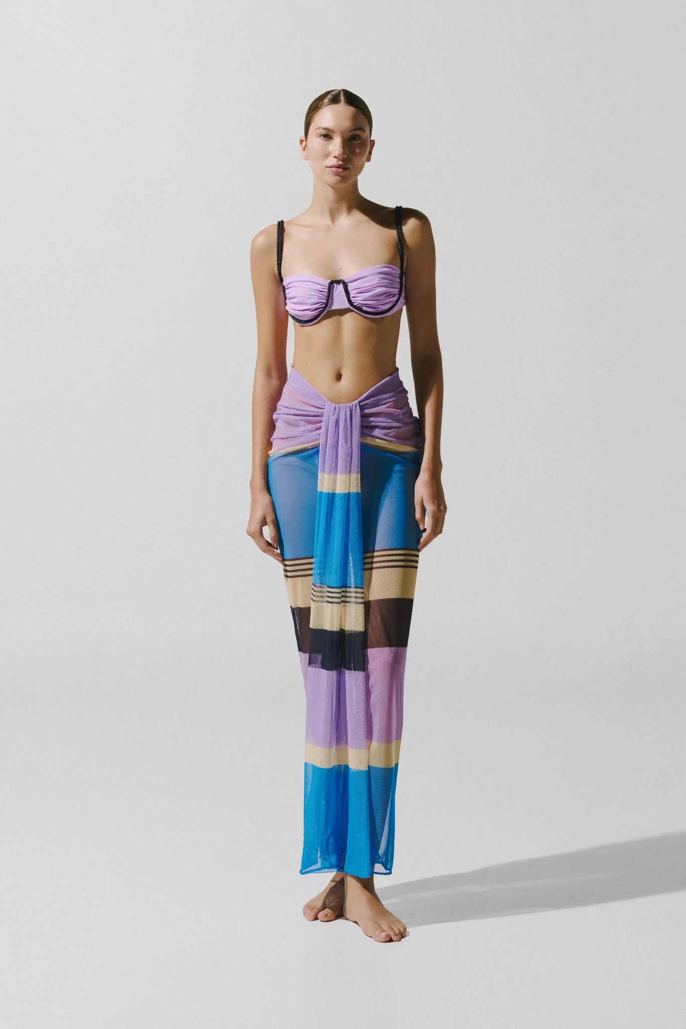 NIA MAXI SKIRT NOTTE LILA