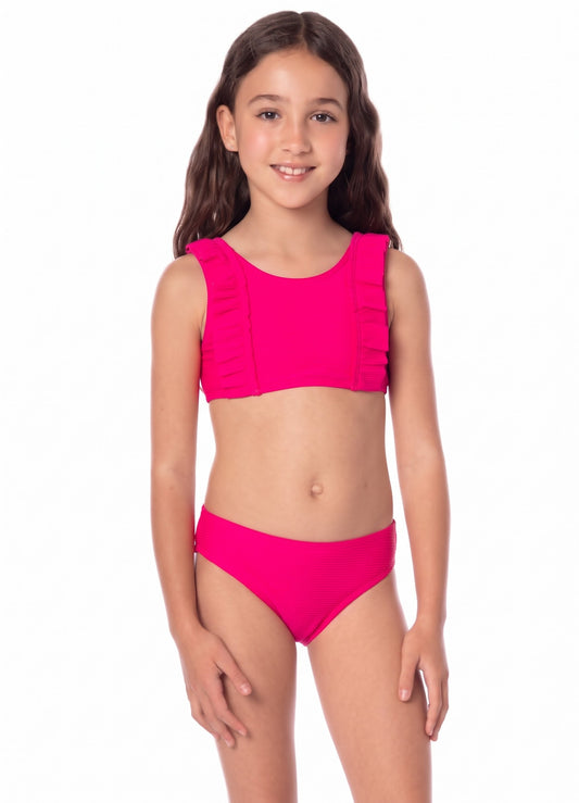 PINK GIRLS BIKINI REVERSIBLE