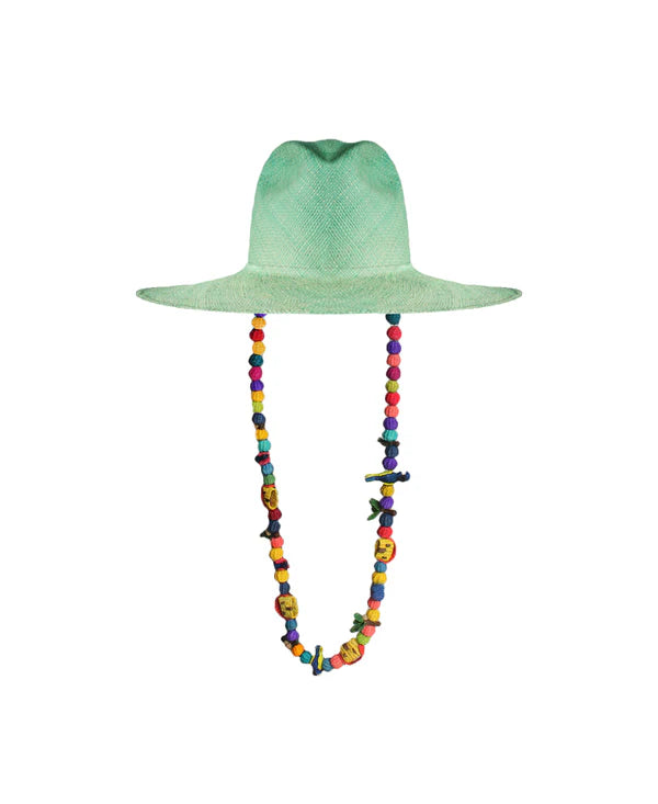 LIGHT GREEN COLORFUL BIRD HAT