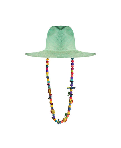 LIGHT GREEN COLORFUL BIRD HAT