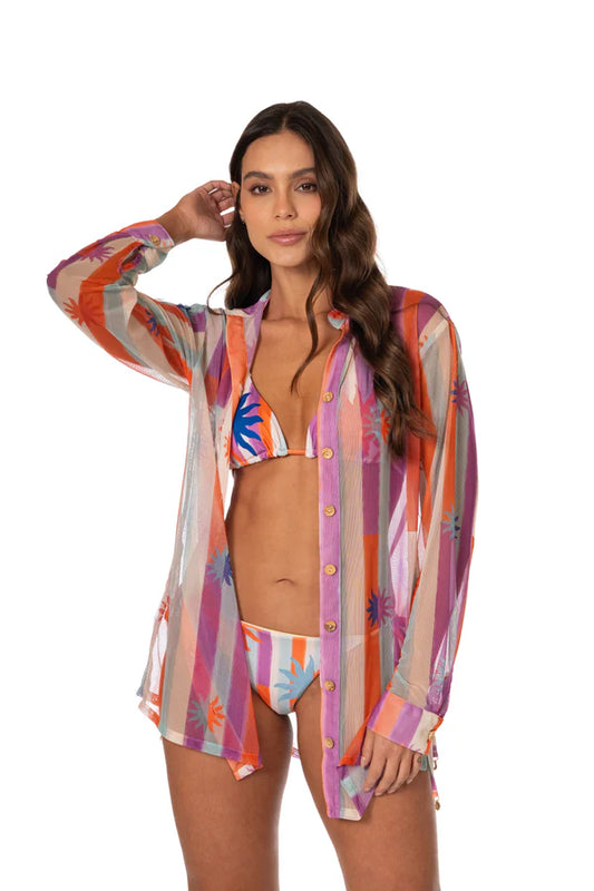 PRISMA MESH LONG SHIRT