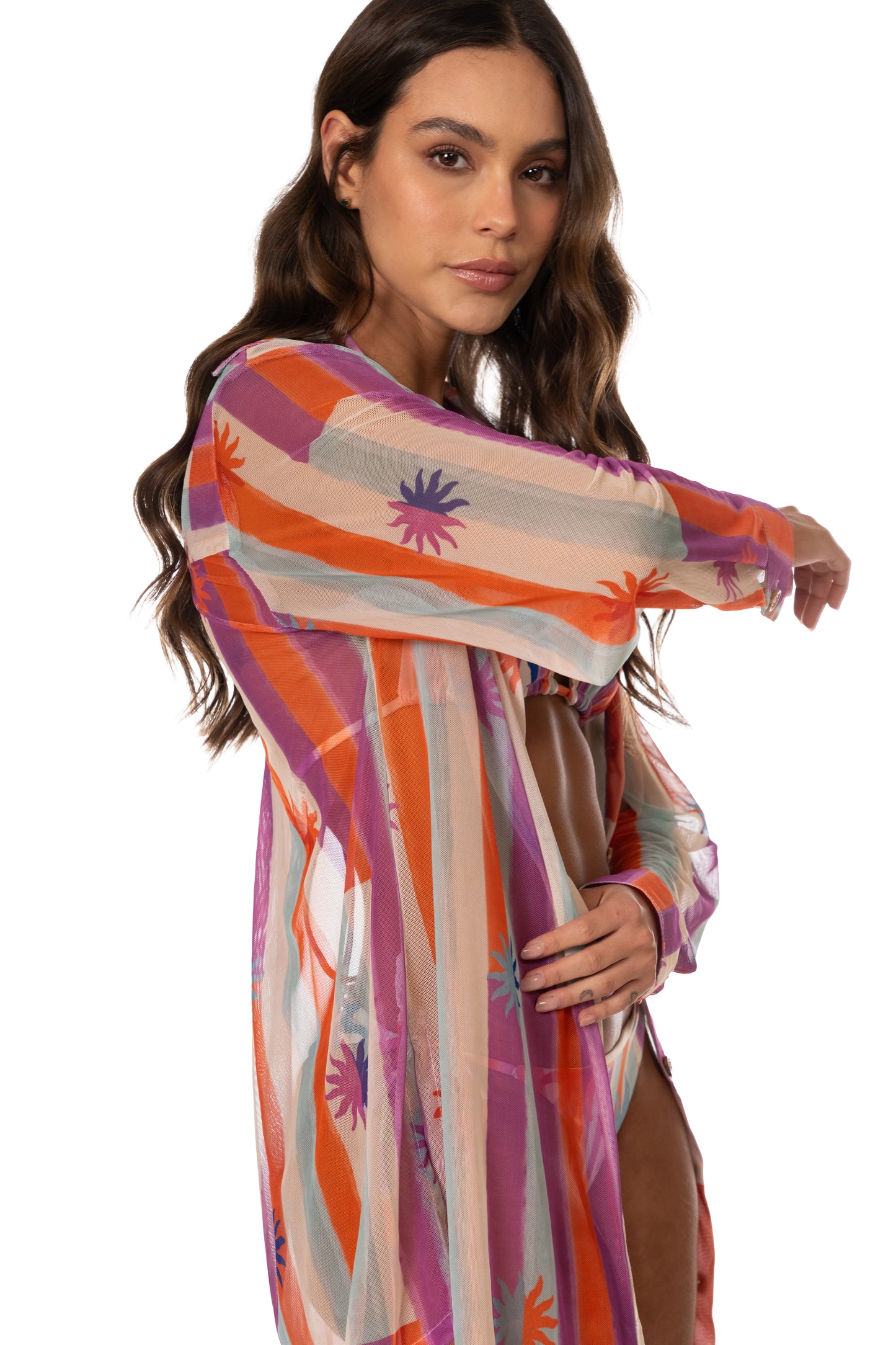 PRISMA MESH LONG SHIRT
