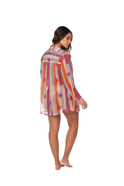 PRISMA MESH LONG SHIRT
