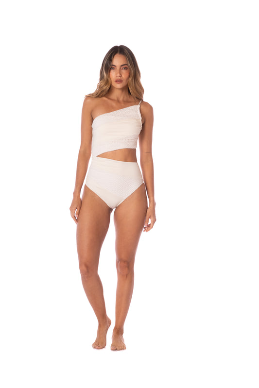 I`M WHITE MESH CUT OUT ONE PIECE