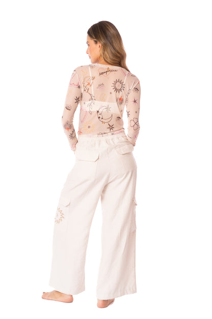 SYMBOLS MESH LONG SHIRT