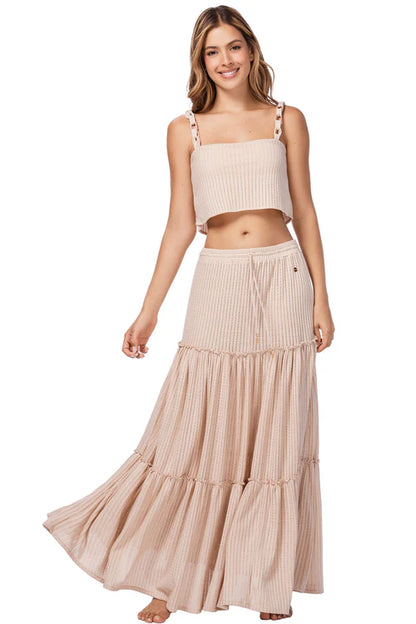 MAGDALENE CAMEL SKIRT SET