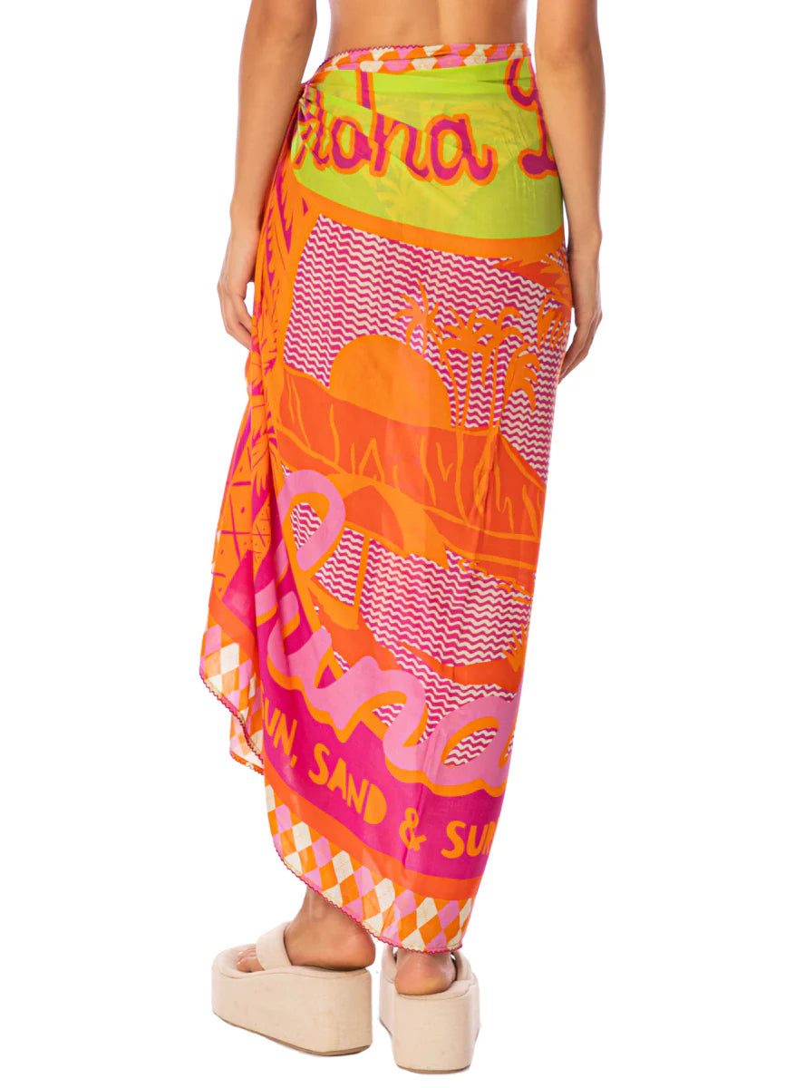 ISLA OPEN PURPLE PAREO