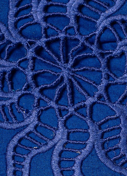 COBALT BLUE REMI V MINI DRESS