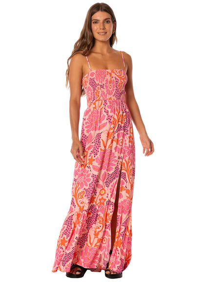 BLUSH FLORAL LAVINIA LONG DRESS