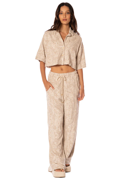 STITCHED GARDEN OPHELIA SET BEIGE