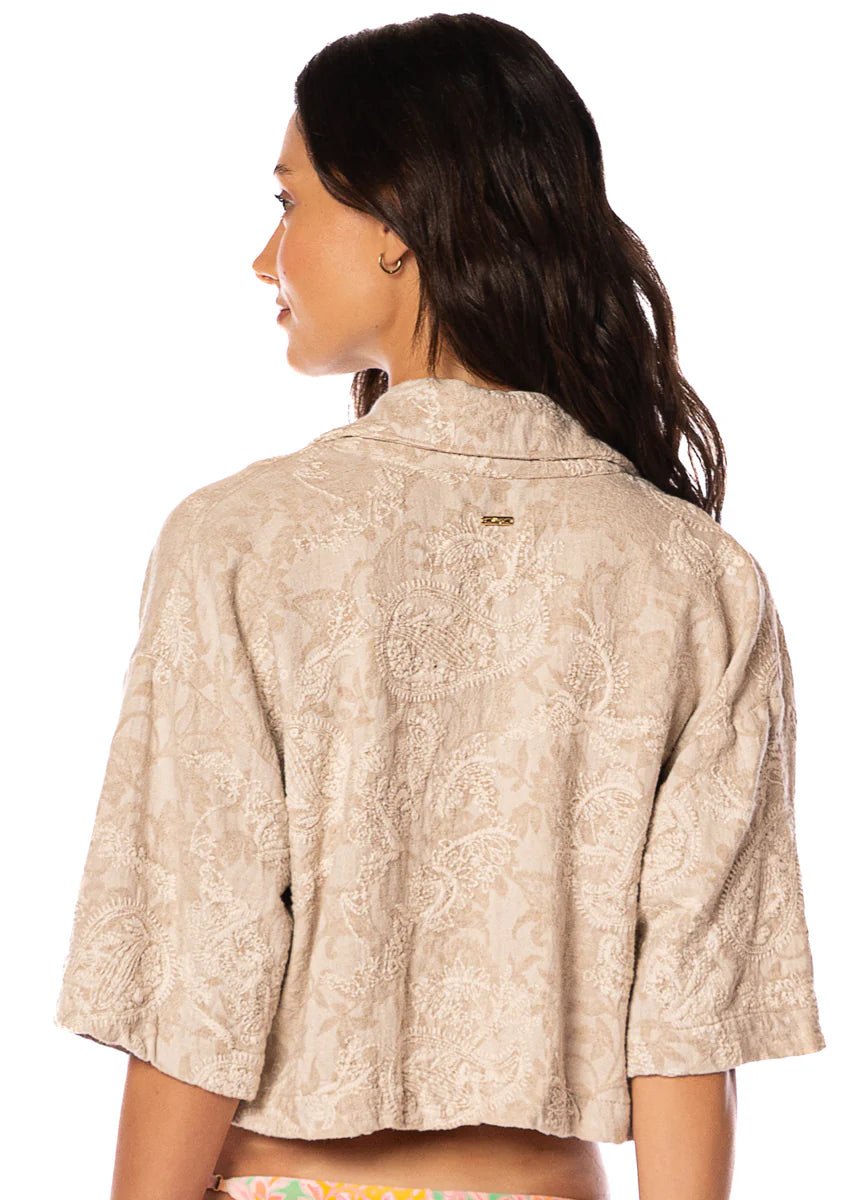 STITCHED GARDEN OPHELIA SET BEIGE