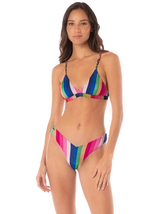 CANDY STRIPES RASHA FIXED TRIANGLE BIKINI