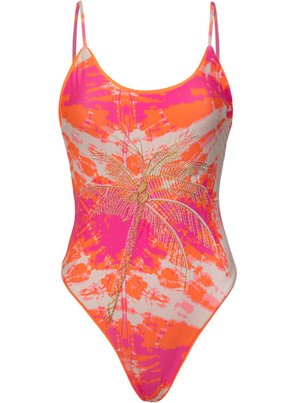 FLAMINGO SWIRL LUSTER CLASSIC ONE PIECE