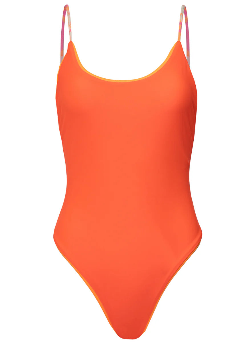 FLAMINGO SWIRL LUSTER CLASSIC ONE PIECE
