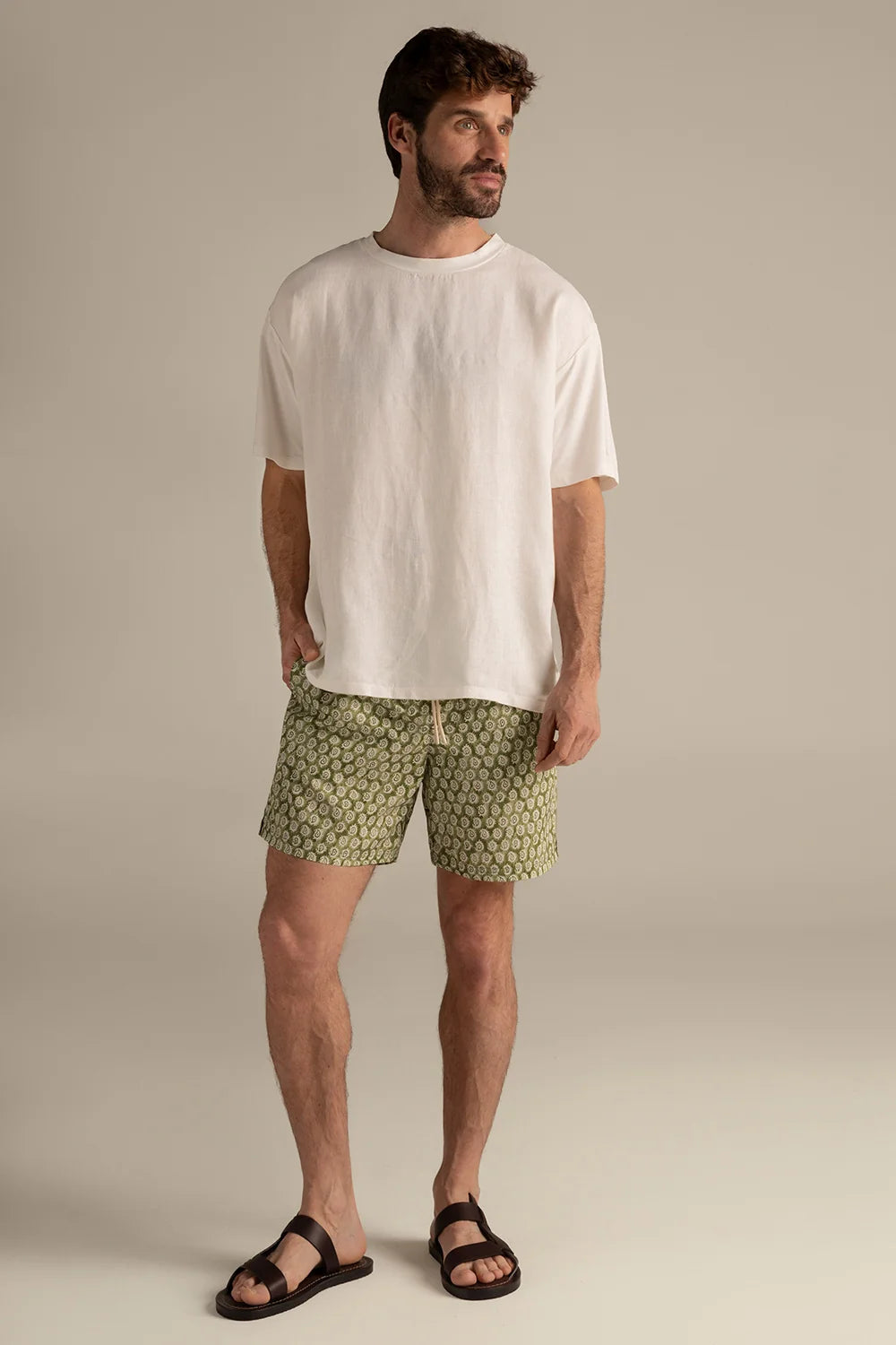 SHORT MEN ARABESCOS VERDE