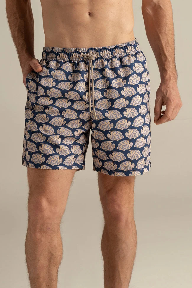 SHORT MEN DARK BLUE FISH