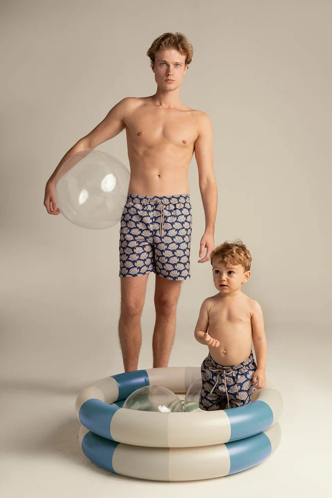 SHORT MEN DARK BLUE FISH