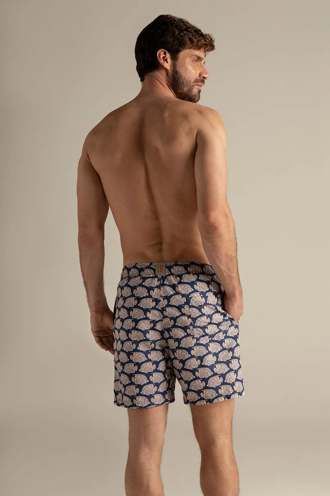 SHORT MEN DARK BLUE FISH