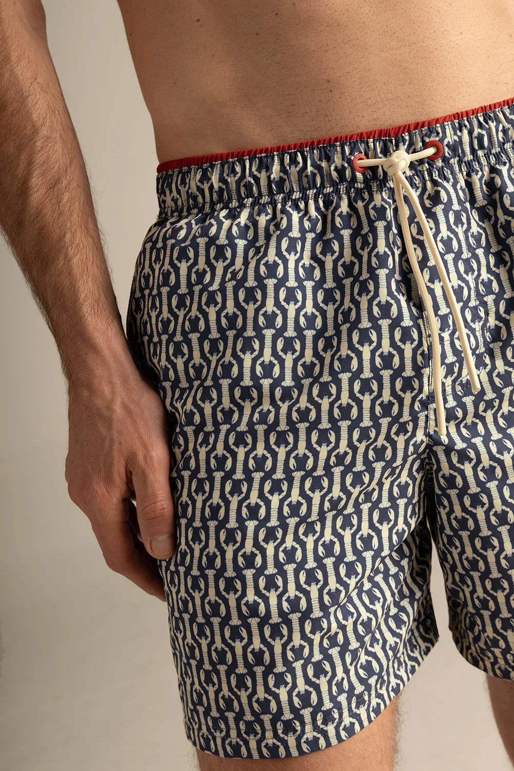 SHORT MEN LANGOSTAS BLUE AND RED
