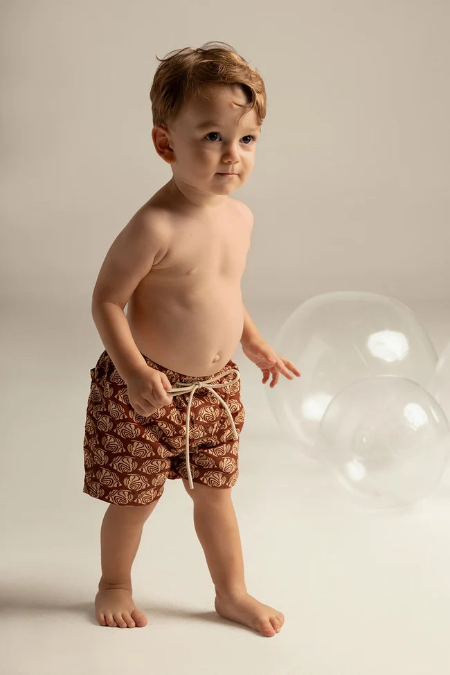 SHORT KIDS PECES TERRACOTA