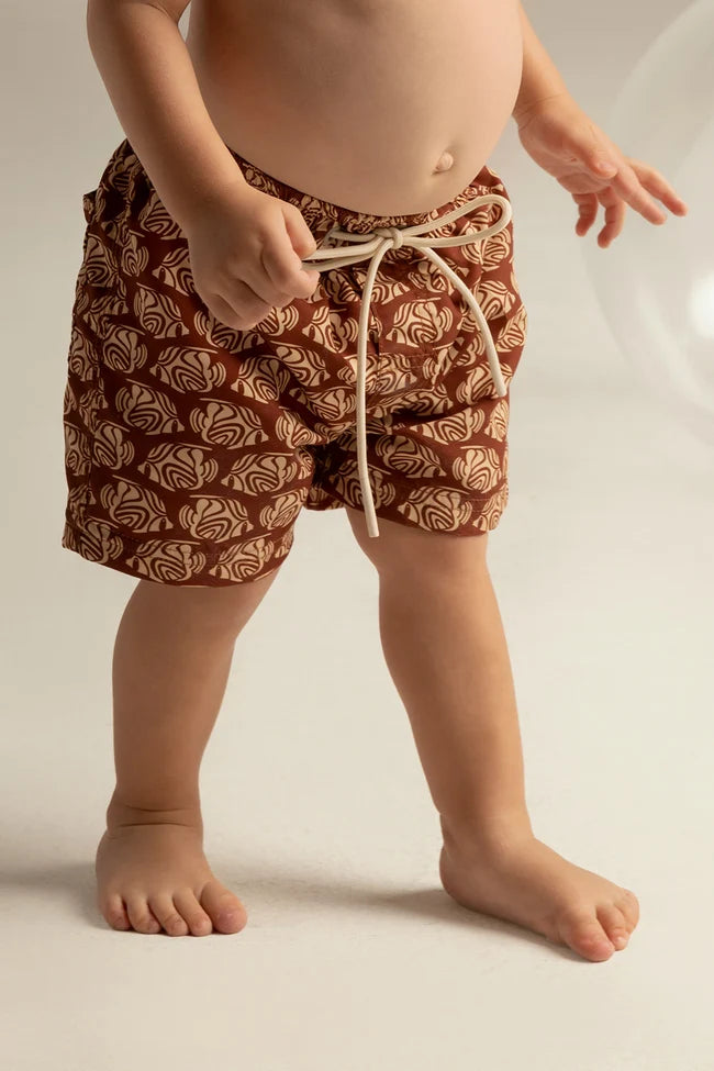 SHORT KIDS PECES TERRACOTA