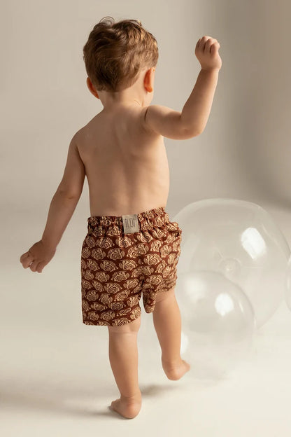 SHORT KIDS PECES TERRACOTA