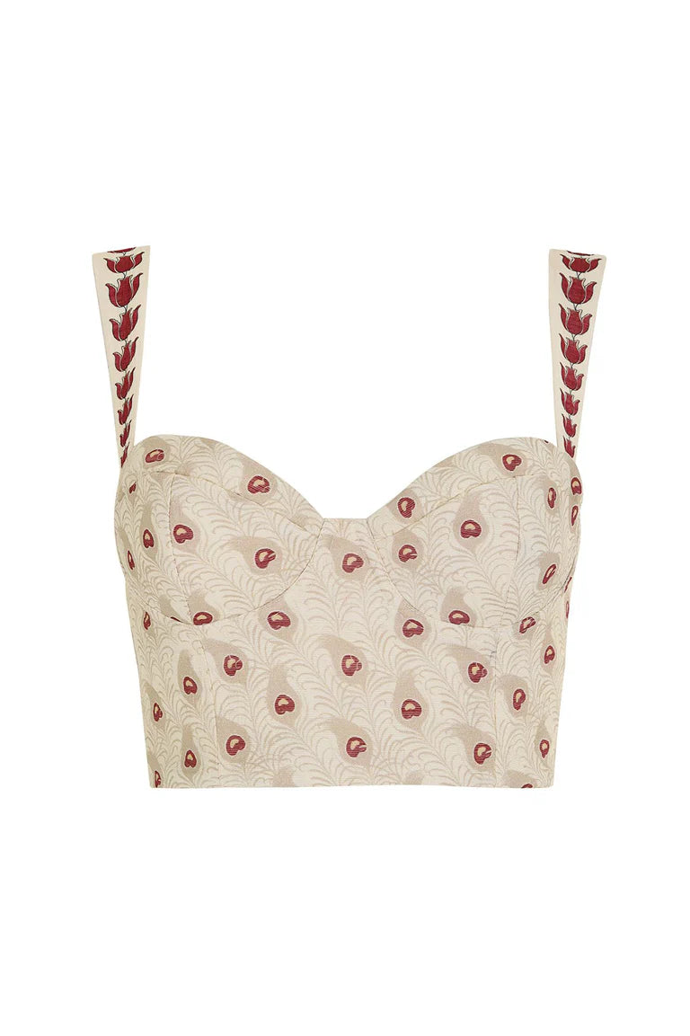 LUPE PLUME CROP TOP