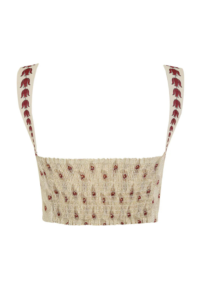 LUPE PLUME CROP TOP