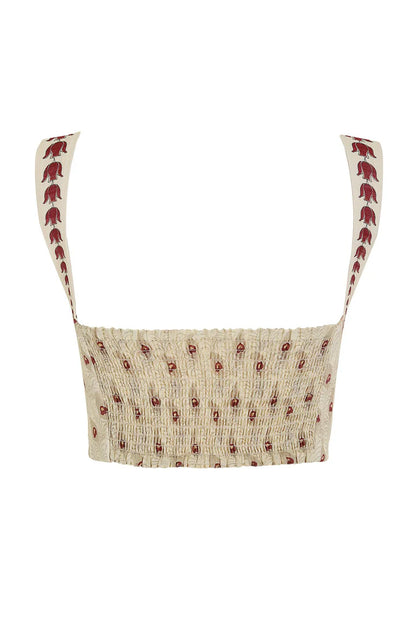 LUPE PLUME CROP TOP