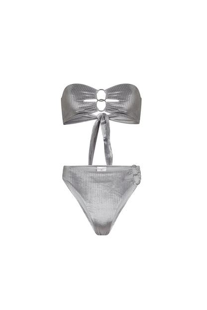 SILVER GLOW STRAPLESS