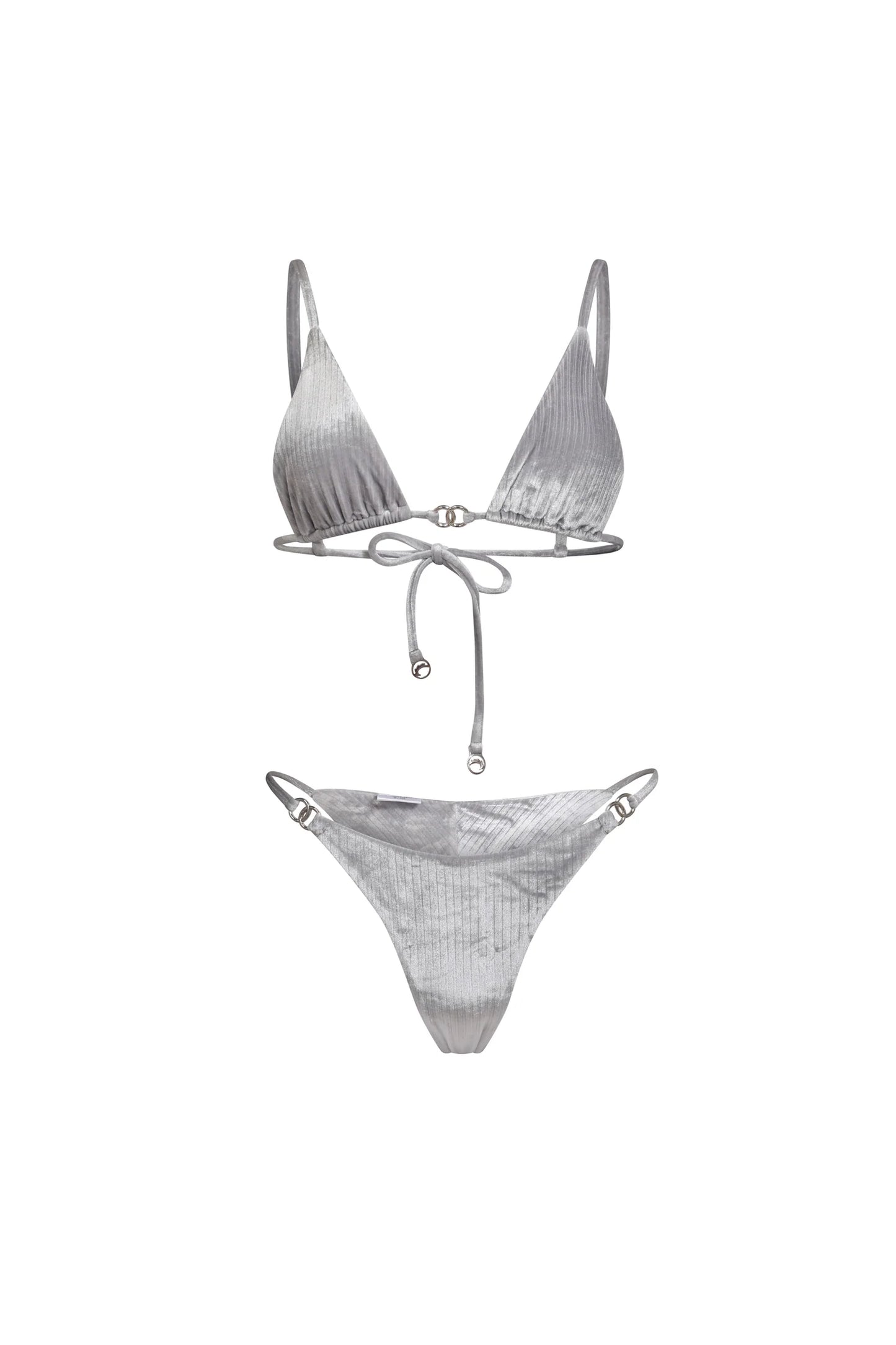 SILVER GLOW TRIANGLE BIKINI