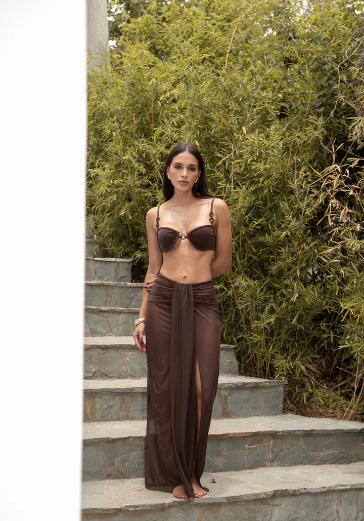 FRIDA BROWN SKIRT