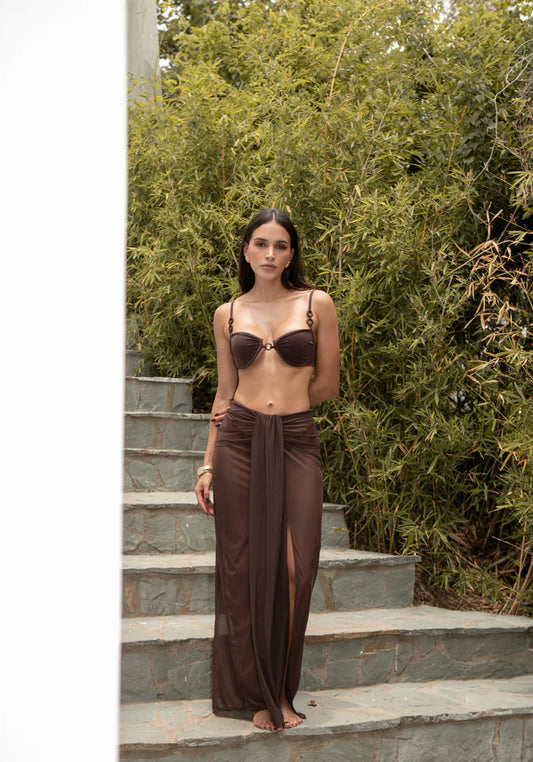 FRIDA BROWN SKIRT