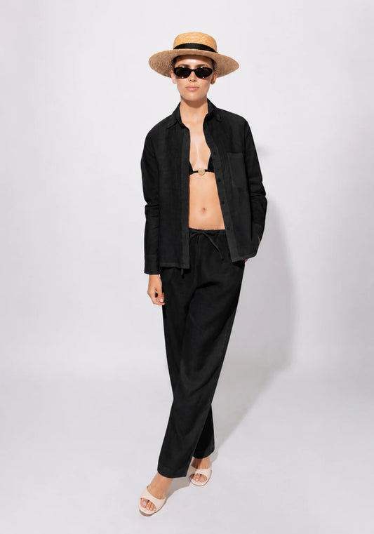 CAMISA LINO BLACK