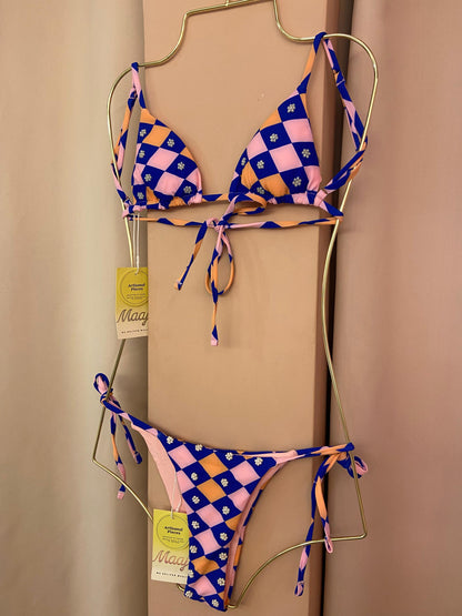 LIKE A DIAMOND SUNNING LOW RIDE TIE SIDE BIKINI
