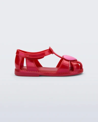 MINI MELISSA HIP HEART BALLERINA RED