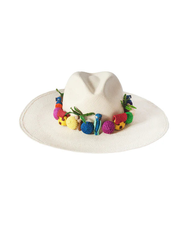 NATURAL ECRU PAJARITO HAT