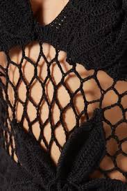 FLORA CROCHET DRESS BLACK