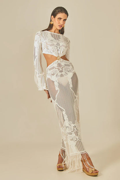 RIMINI DRESS OFF WHITE