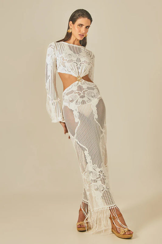 RIMINI DRESS OFF WHITE