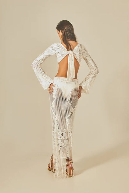 RIMINI DRESS OFF WHITE