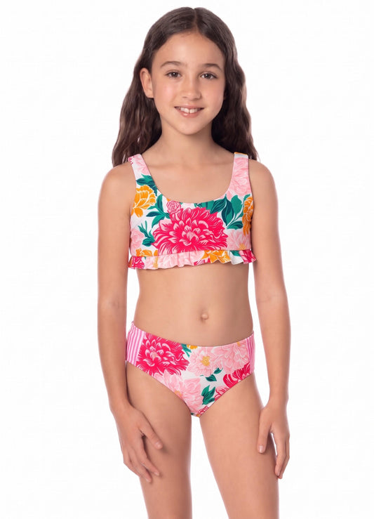 FLORAL PINK BIKINI GIRLS